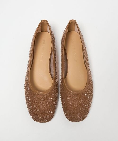 クリアビジューチュール フラット10↑