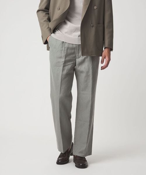 TW タンブラー 2プリーツ ワイド スラックス