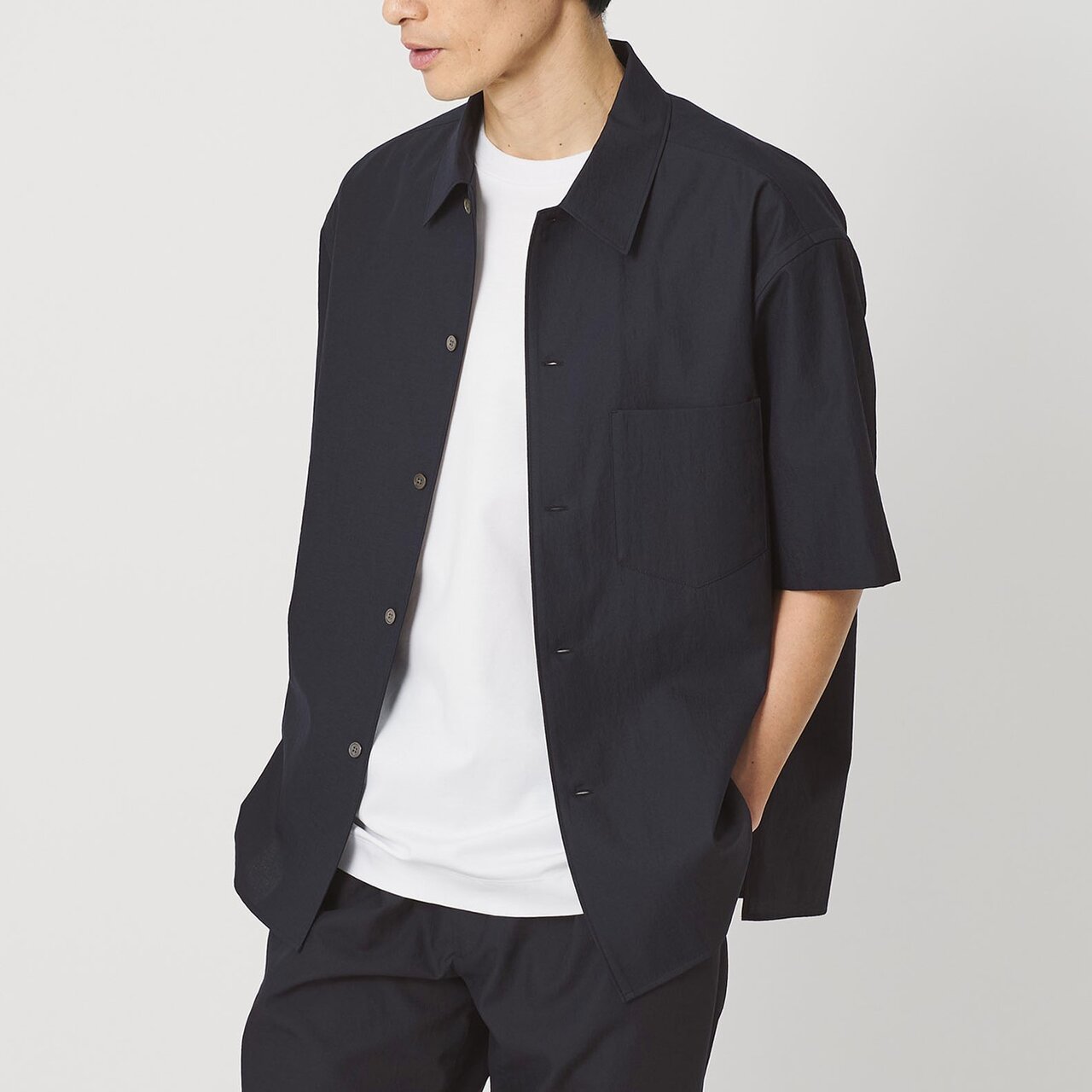 キャンプカラー ショートスリーブ シャツ