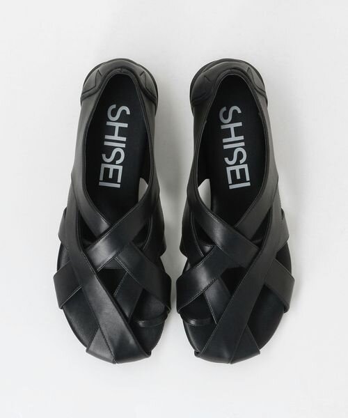 ＜SHISEI ＞W Cross Slipon
