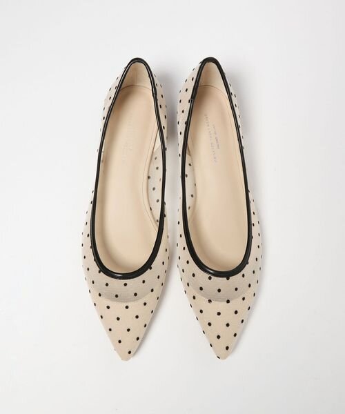 ポインテッド チュール フラットシューズ