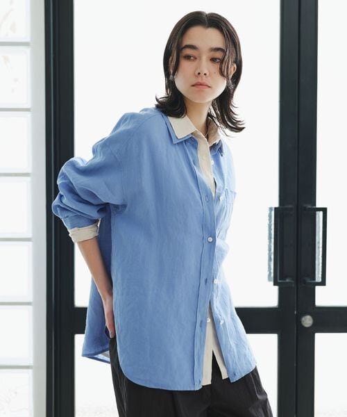 【結論シリーズ】リネン2WAYシャツ［size SHORTあり］