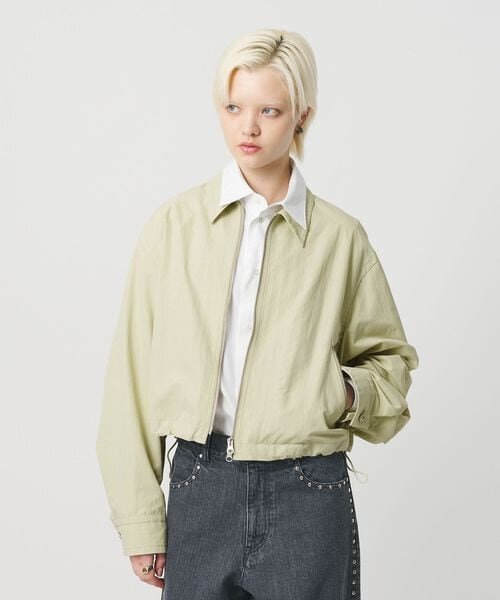 ナイロンタフタ ジップブルゾン