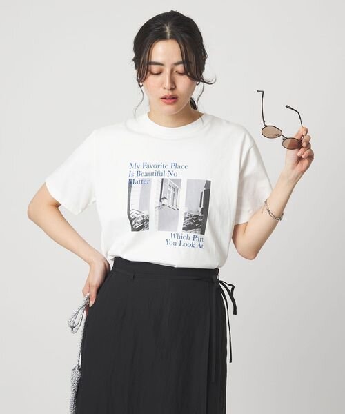 コラージュ フォト ショートスリーブ Tシャツ