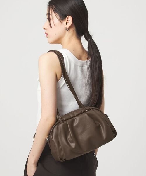＜PARTE＞2WAYギャザーボストンバッグ はっ水