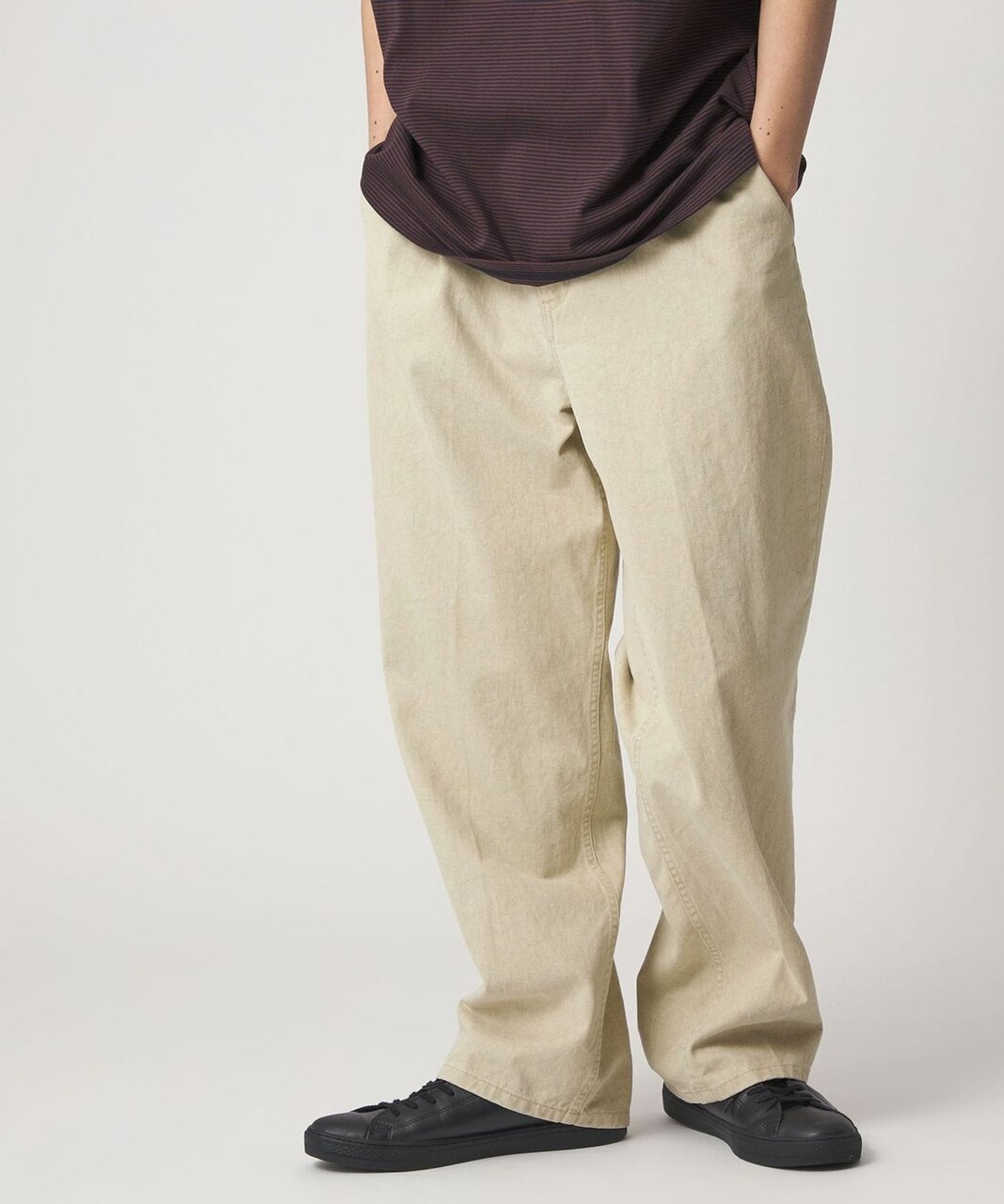 ＜CITEN＞ベルテッドウォッシュツイルパンツ