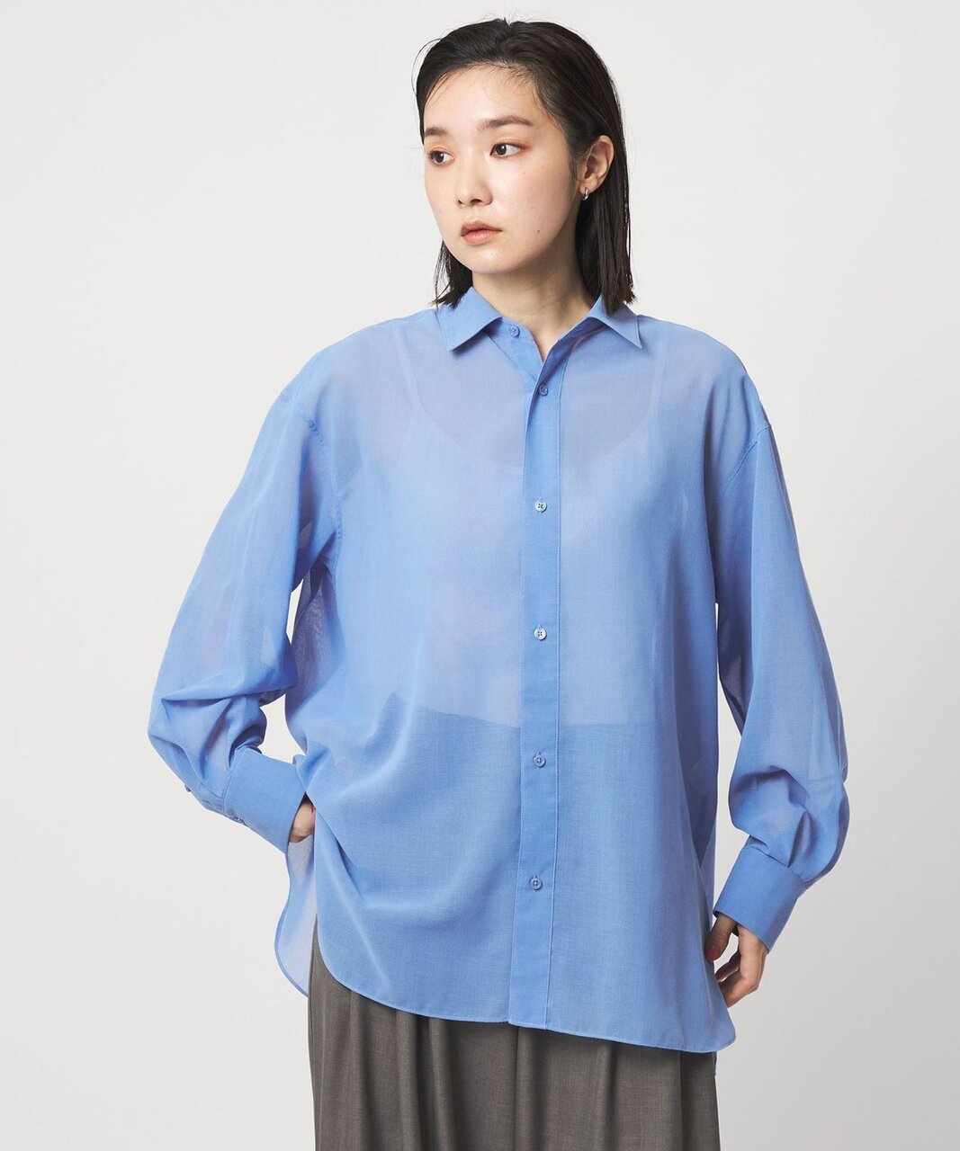 ＜CITEN＞エッセンシャルシアーシャツ