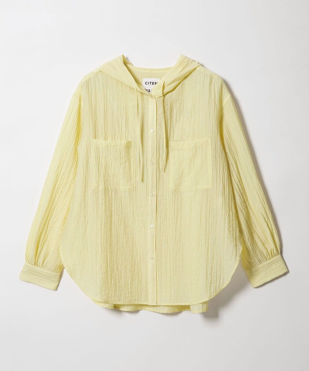 ＜CITEN＞シアーフードシャツ