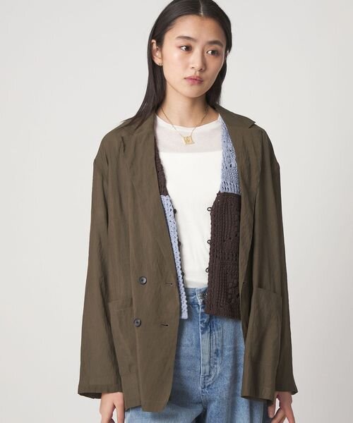 ＜CITEN＞シアーシャツジャケット