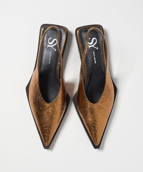 ＜SY＞ ポインテッドエッジピースバックベルト フラット20↑