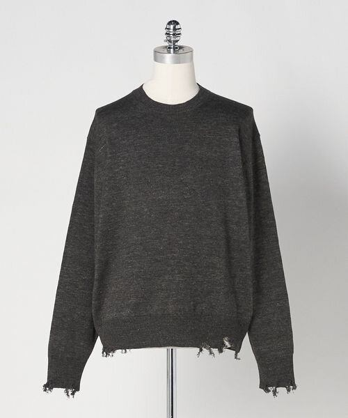 ダメージ ニット プルオーバー UNISEX