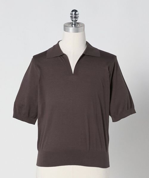 ハイゲージ スキッパー ショートスリーブ ニット UNISEX