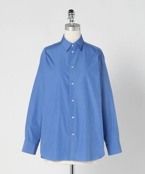 コットン ブロード レギュラーカラーシャツ