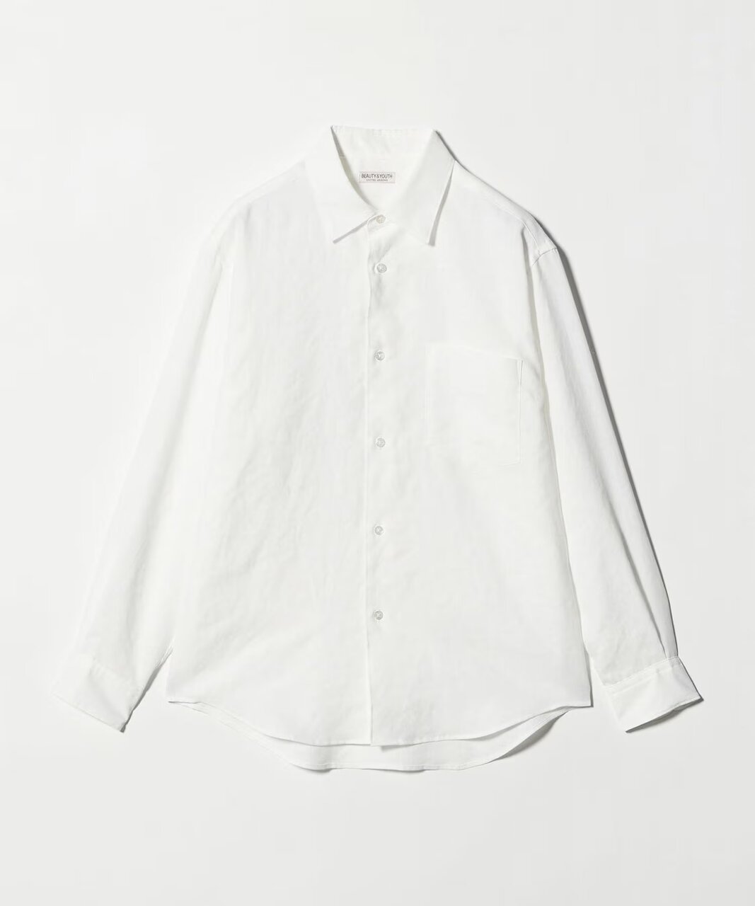 ライト リネンタッチ レギュラー シャツ FORM TAPERD型