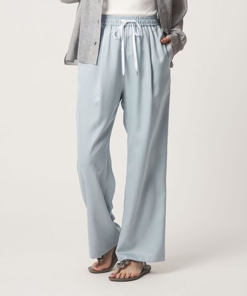 デニムライク イージーワイドパンツ 