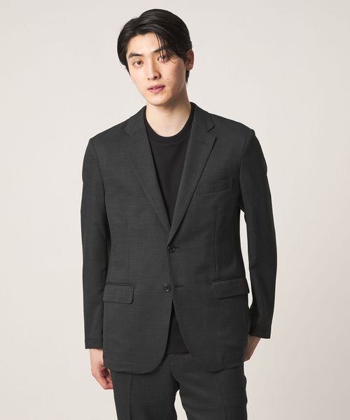 リネンライク スラブツイル 2ボタンジャケット―セットアップ対応・マシンウォッシャブル―＜A DAY IN THE LIFE＞