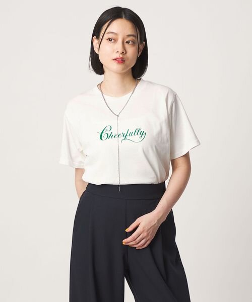 プリント ショートスリーブTシャツ 