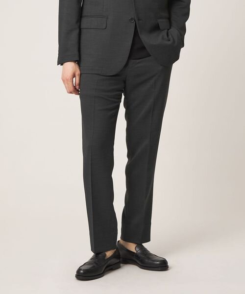 リネンライク スラブツイル スラックス―セットアップ対応・マシンウォッシャブル―＜A DAY IN THE LIFE＞