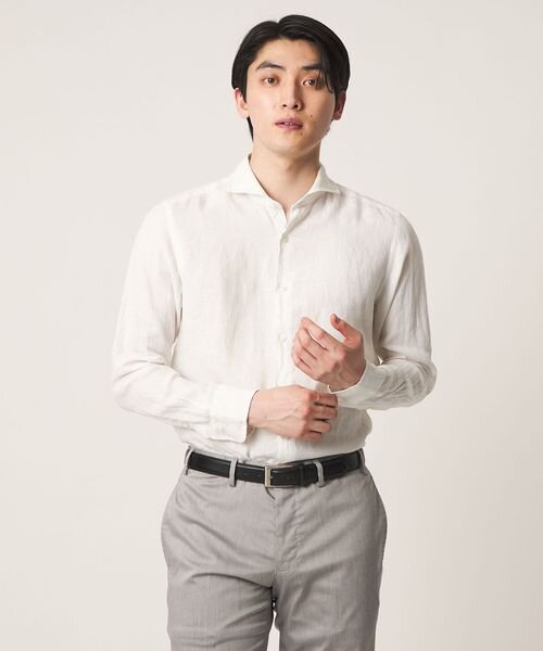 リネン カッタウェイカラーシャツ＜A DAY IN THE LIFE＞