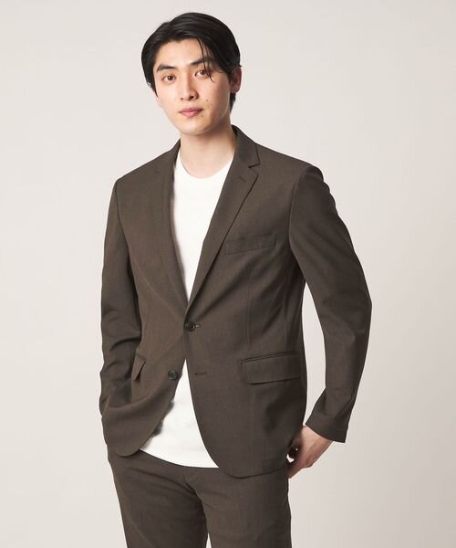 ハイツイスト バーズアイ ドビー 2ボタンジャケット―セットアップ対応・ウォッシャブル―＜A DAY IN THE LIFE＞