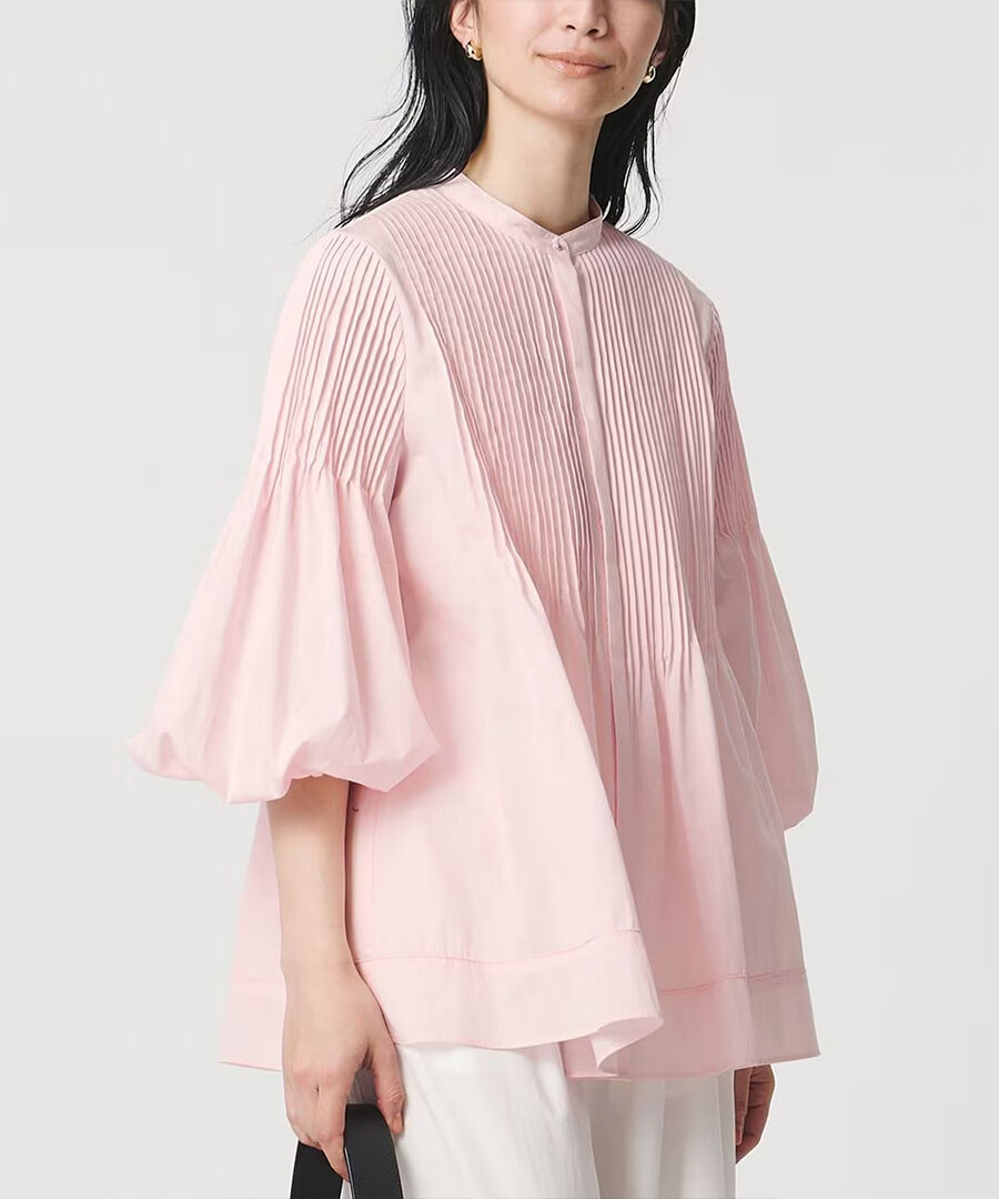 バンドカラーシャツ