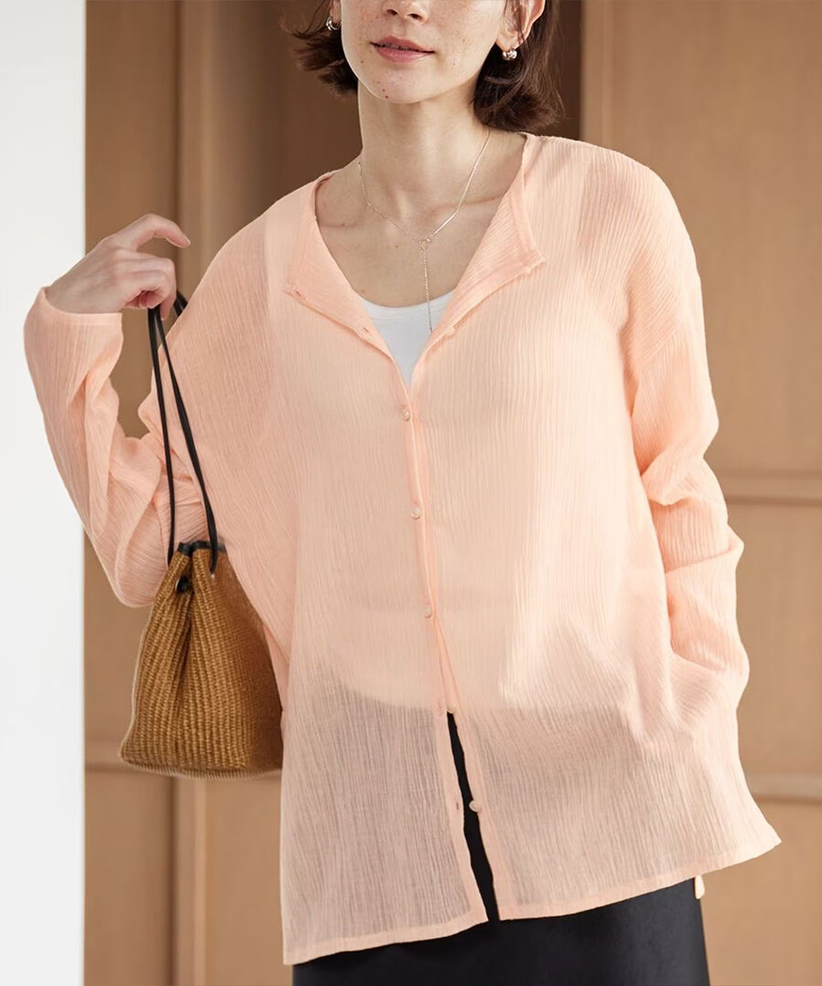 クルーネックカーディガン