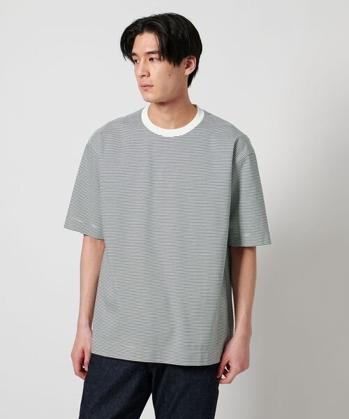 ポンチ ボーダー Tシャツ デオドランド ー抗菌防臭・接触冷感ー