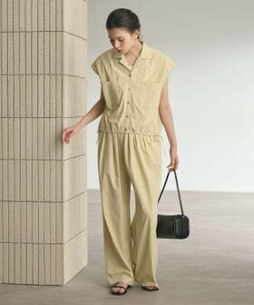 【WEB限定 Wardrobe DAILY MINIMAL】オープンカラーシャツ＆イージーパンツ 接触冷感 UVカット はっ水