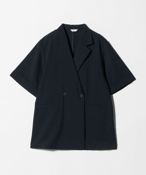 ダブルブレスト ショートスリーブ シャツジャケット ‐セットアップ対応・ウォッシャブル‐ 