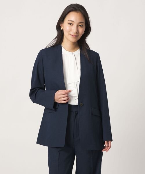 シボ リラックス ジャケット ‐セットアップ対応・マシンウォッシャブル‐