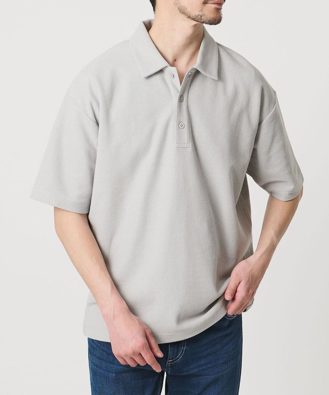 【WEB限定 WARDROBE SMART】エアリー カノコ ポロシャツ