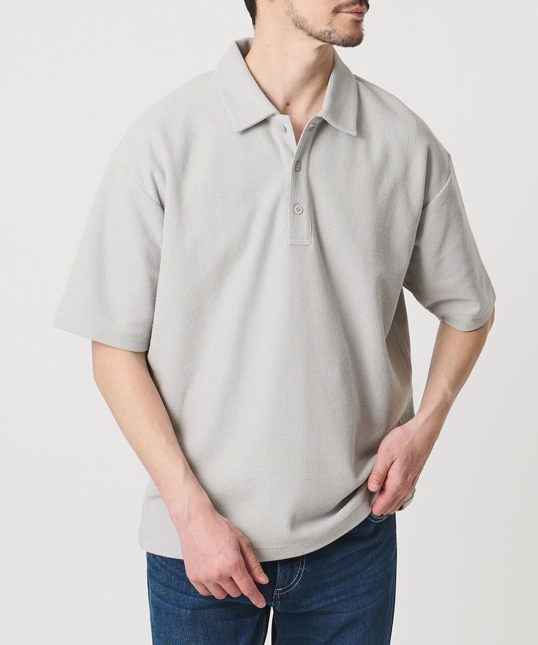 【WEB限定 WARDROBE SMART】エアリー カノコ ポロシャツ