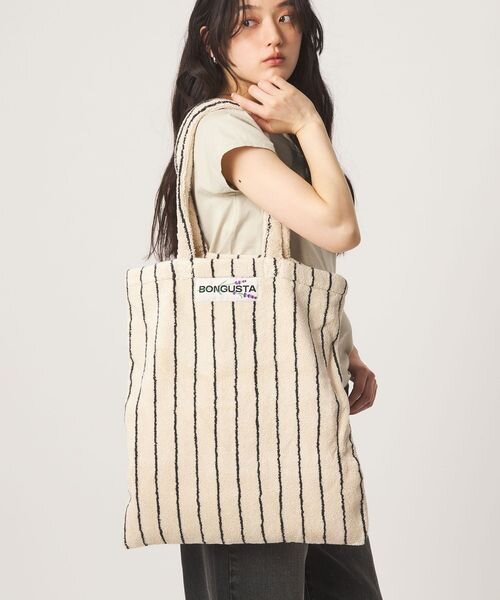 ＜BONGUSTA＞トートバッグ（ストライプ）