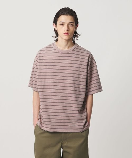 ウォッシュド ボーダー Tシャツ
