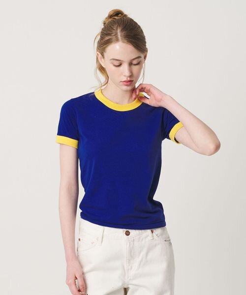＜LOS ANGELES APPAREL＞リンガー Tシャツ / ウィメンズ