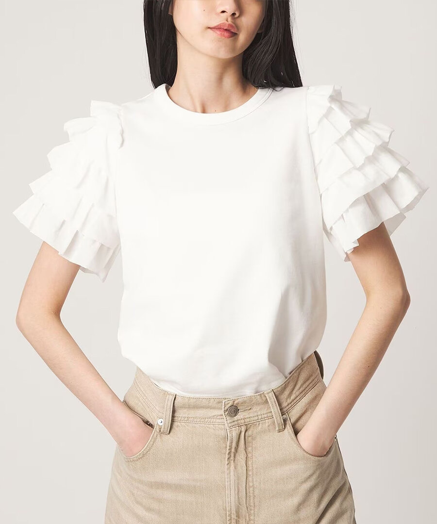 フリルTシャツ