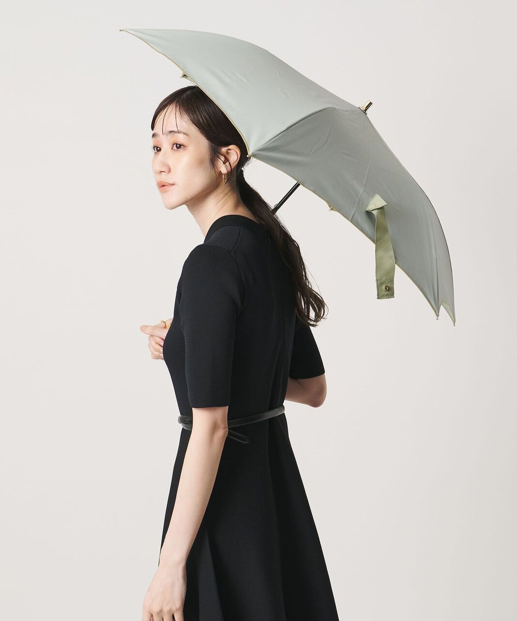無地 晴雨兼用 折りたたみ傘