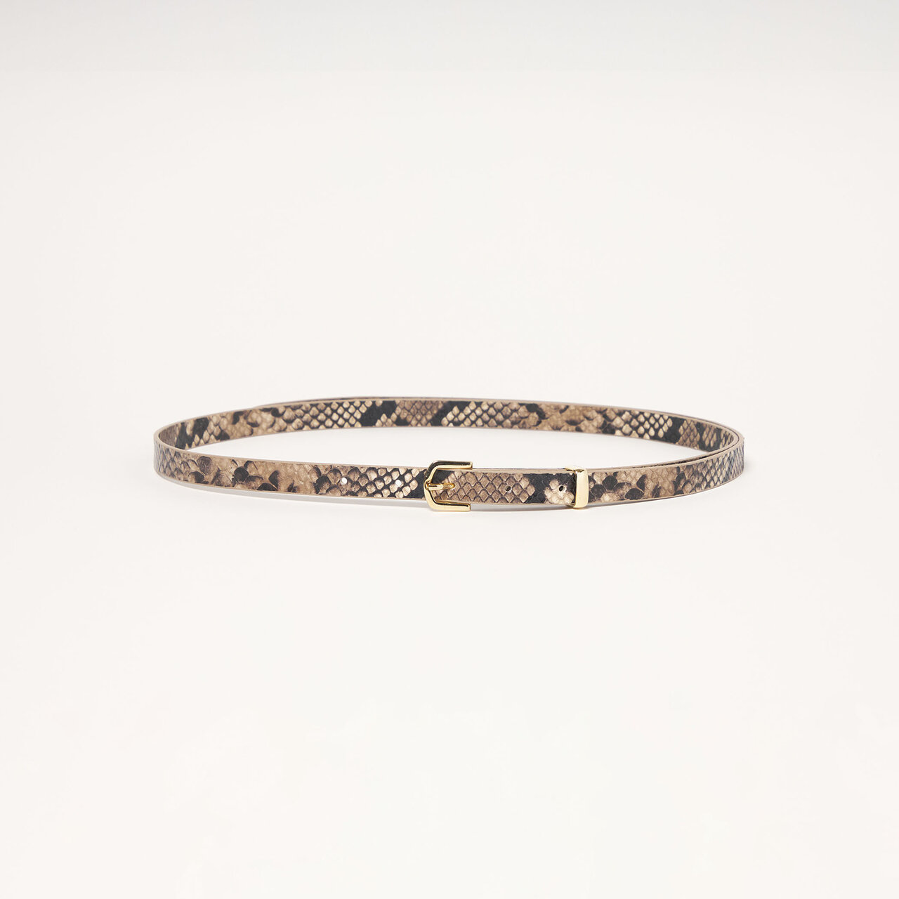 【別注】＜ATELIER AMBOISE for conte＞パイソン柄 ロングベルト