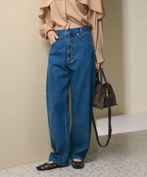 【WEB限定】カーブ デニムパンツ