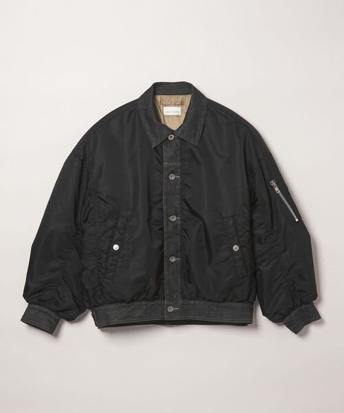 【別注】＜upper hights for conte＞ デニム×ナイロン ミリタリーブルゾン