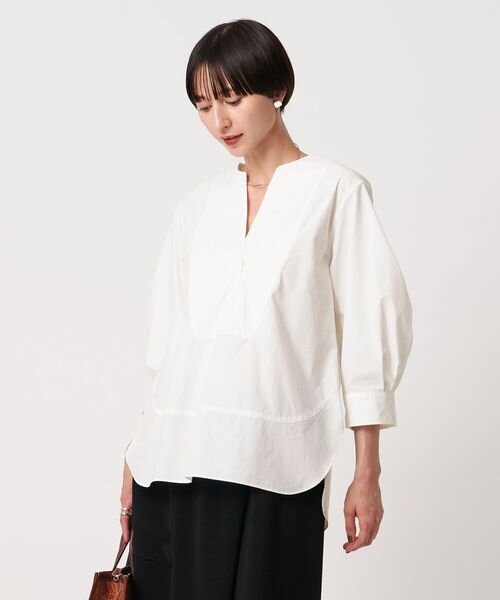 オックス コンビ シャツ ブラウス ‐ウォッシャブル‐