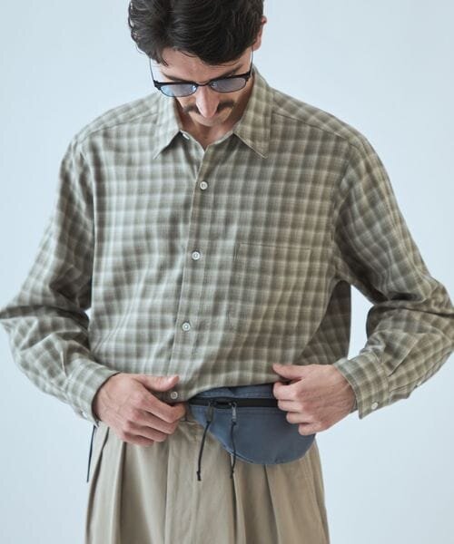 ＜Steven Alan＞ ネル  オンブレー チェック レギュラーカラー シャツ NARROW