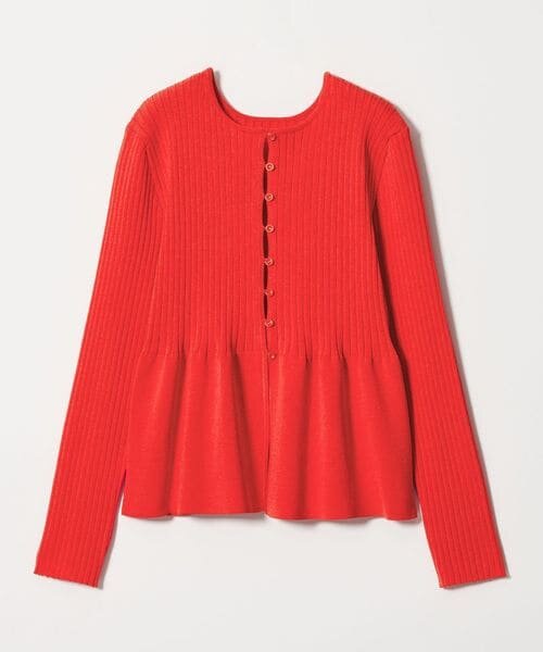 【WEB限定 Wardrobe DAILY MINIMAL】ペプラム2WAY リブニットプルオーバー ウォッシャブル
