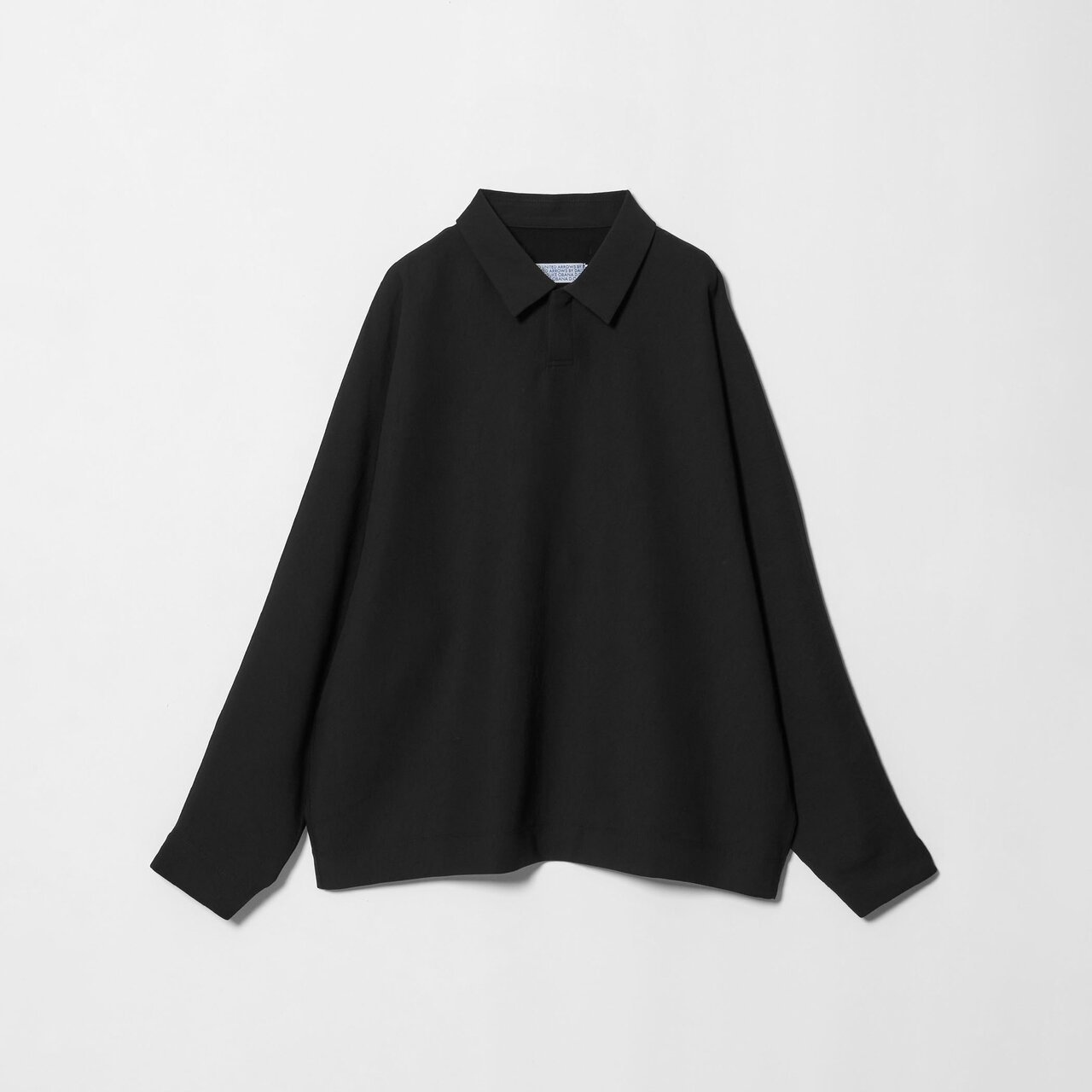 ＋10 D/SL PL SHIRT BLACK/ポロシャツ