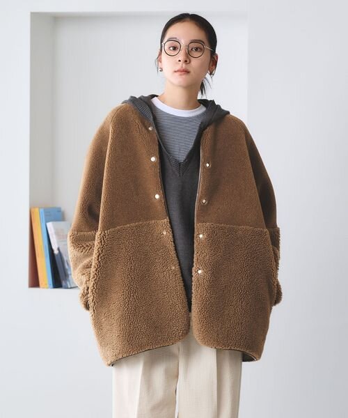 【WEB限定】ボア×フェイクムートン リバーシブルジャケット