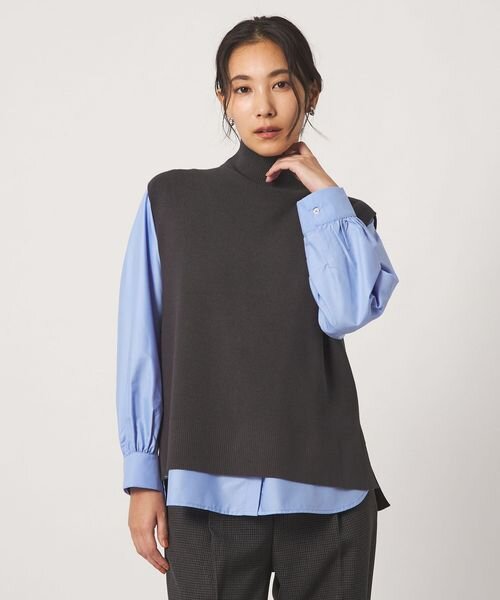 ハイネックベスト＋シャツ  ‐セットアイテム・ウォッシャブル‐