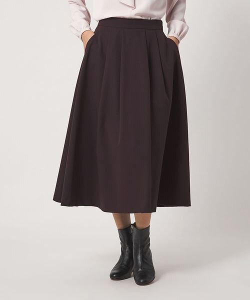 ツイル タックフレアスカート ‐ウォッシャブル‐