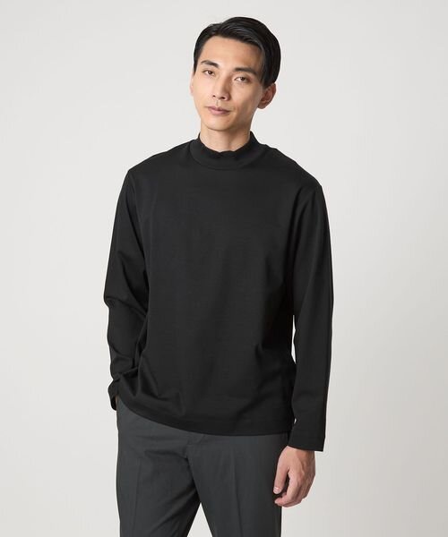 L/A ポンチ モックネック カットソー ―抗菌―