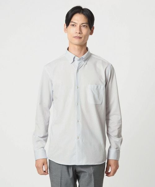 エブリット TC ジャージー スナップ ボタンダウン シャツ ―イージーアイロン・吸水速乾・抗菌―