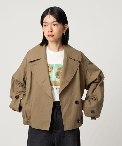 トレンチライクショートブルゾン